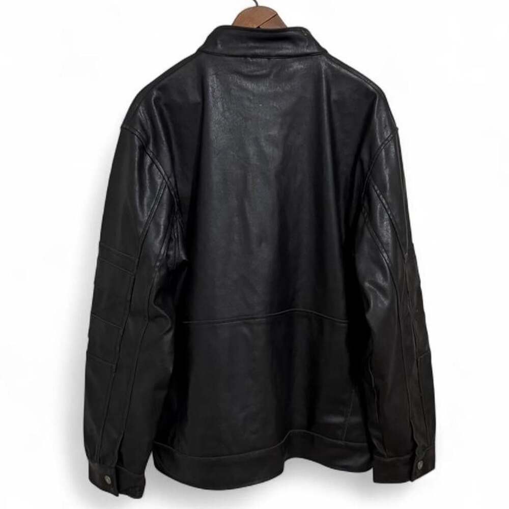 Point Zero Faux Leather Racing Jacket - Picture 2 of 6